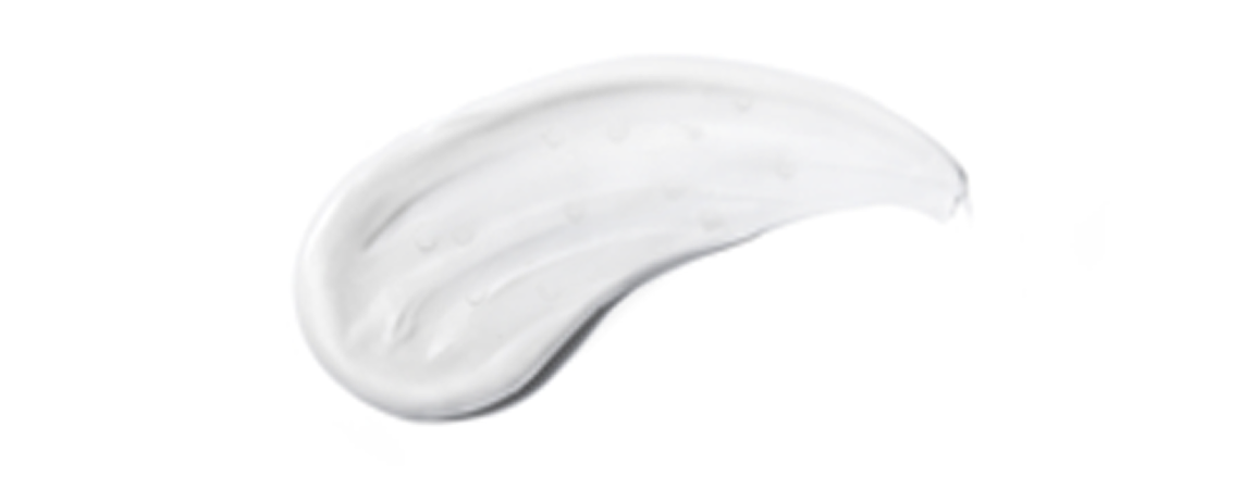 Konsystencja kremu probiotycznego Yun w formie pr&oacute;bki.