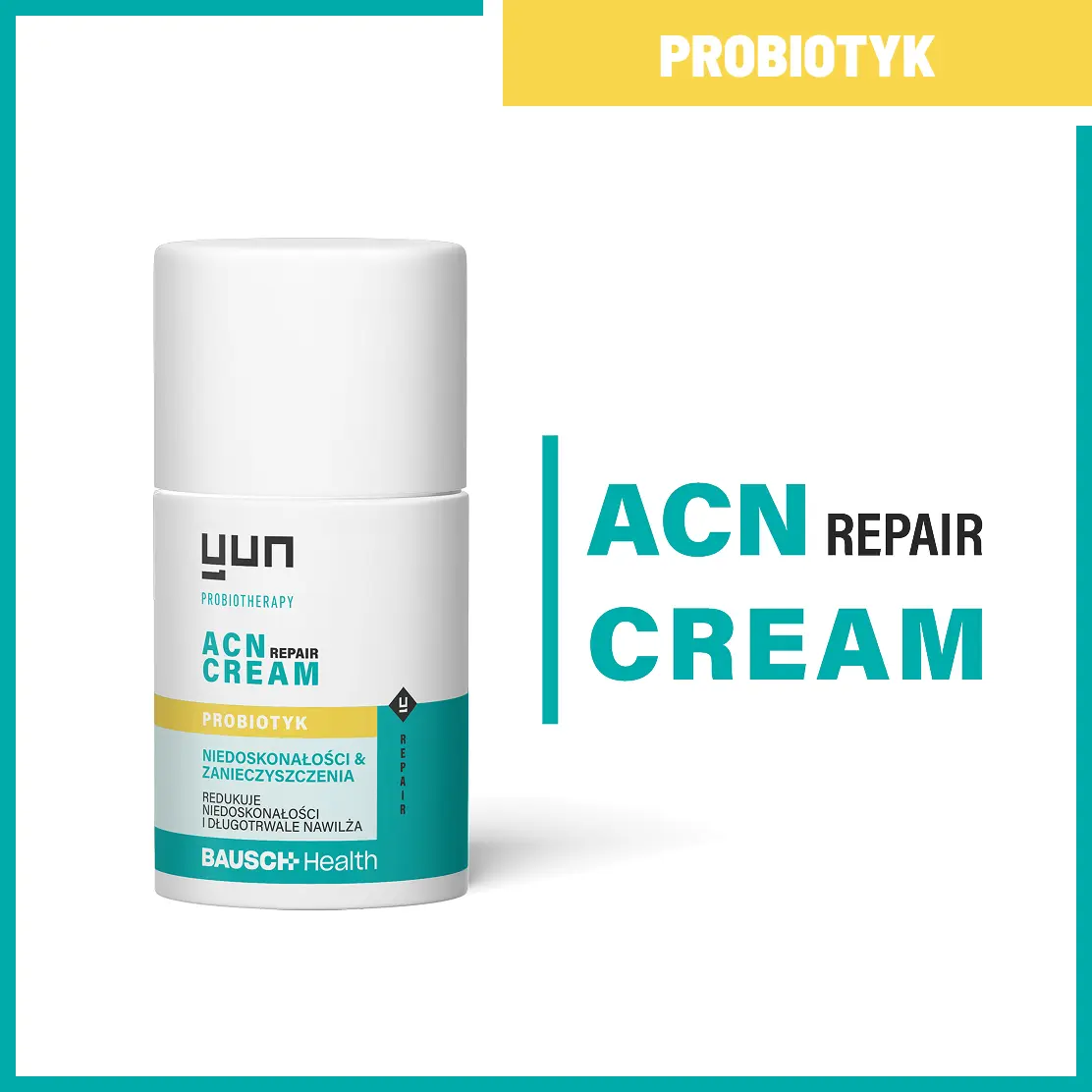 Produkt Yun ACN Repair Cream na niedoskonałości i zanieczyszczenia