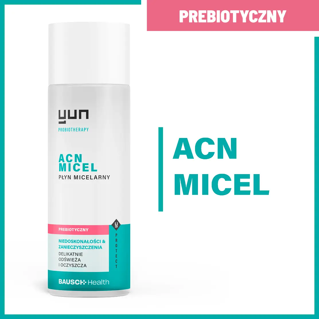Opakowanie płynu micelarnego Yun ACN Micel do oczyszczania sk&oacute;ry.